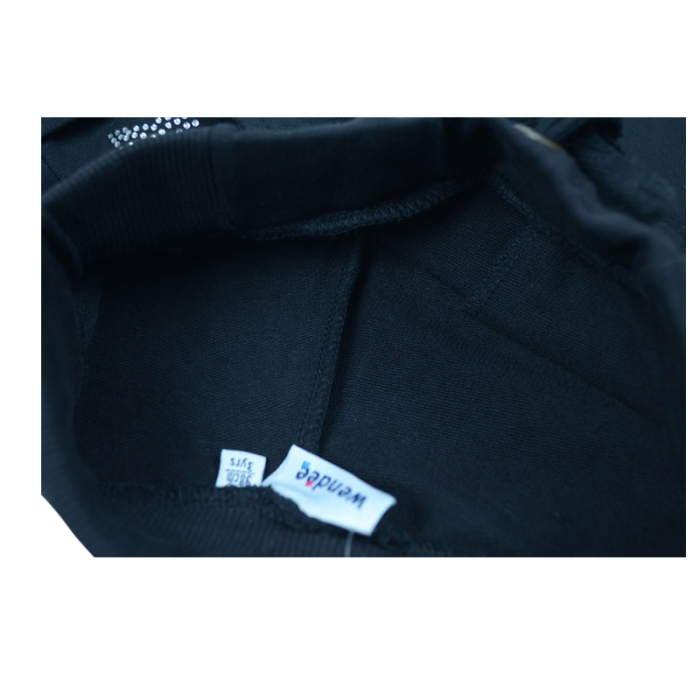 Pantaloni sport pentru fete Wendee DK16114-1N1-98, Negru [3]