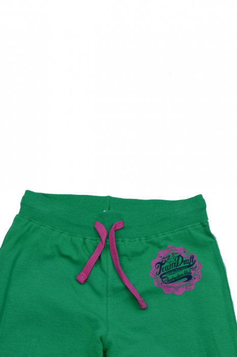 Pantaloni sport pentru fete 3/4 Wendeee DY56106-1V-98, Verde [3]