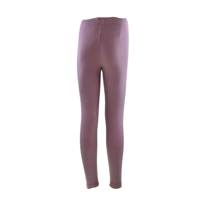 Pantaloni tip colanti din bumbac reiat, pentru fete, Atut P0264R-128, Roz [3]