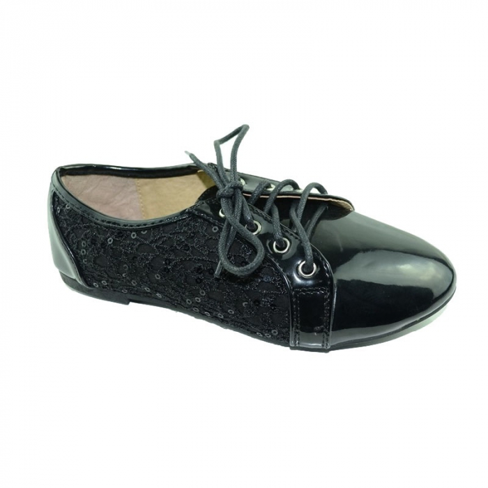 Pantofi din lac pentru fete MRS M610-31, Negru [3]