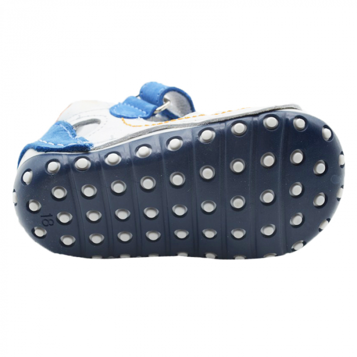 Pantofi ortopedici din piele pentru baieti Small Foot SSMFF11-19, Albastru [2]