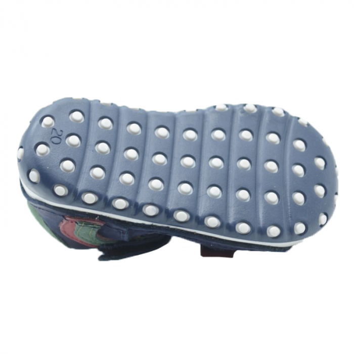 Pantofi otopedici din piele pentru baieti Small Foot SSMFF18-19, Bleumarin [2]