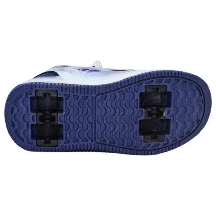 Pantofi cu leduri si roti detasabile, pentru baieti, Mini Junior M738A-31, Albastru [7]