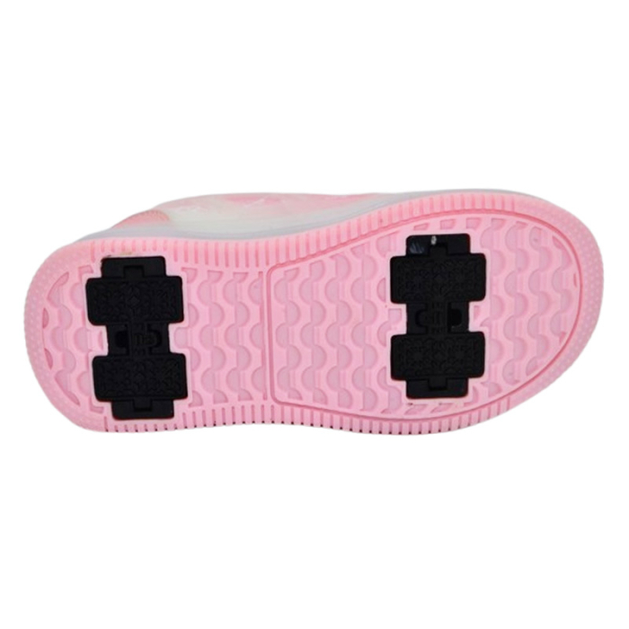 Pantofi cu leduri si roti detasabile, pentru fete, Mini Junior M738R, Roz [9]