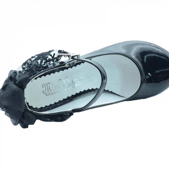 Pantofi cu toc pentru fete MiniWomen PCSM-M15-31, Negru [4]