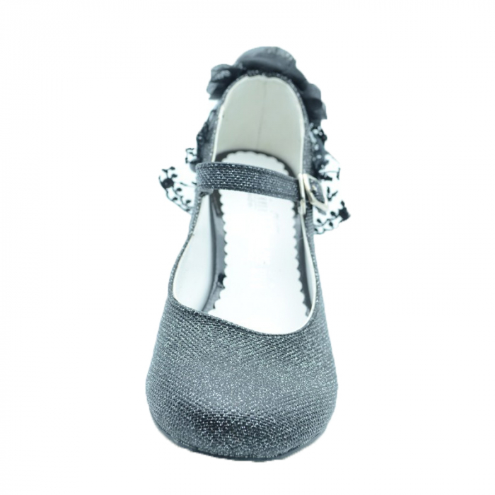 Pantofi cu toc pentru fete MiniWomen PCSM-M16-32, Negru [4]