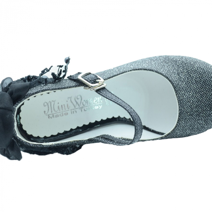 Pantofi cu toc pentru fete MiniWomen PCSM-M16-32, Negru [5]