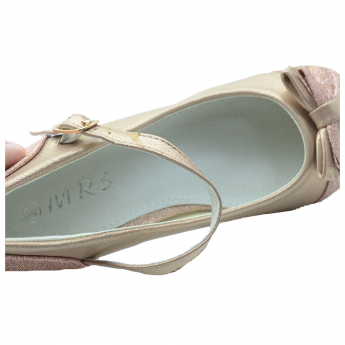 Pantofi cu toc pentru fete MRS M1509R-34, Roz [4]