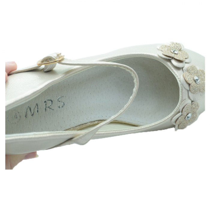 Pantofi cu toc pentru fete MRS M1515A-31, Auriu [4]