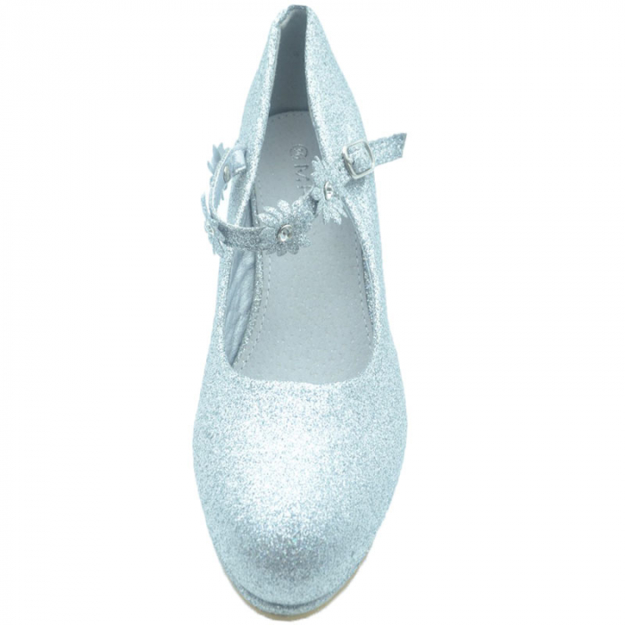 Pantofi cu toc pentru fete MRS M176A-32, Argintiu [4]