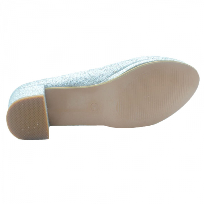 Pantofi cu toc pentru fete MRS M176A-32, Argintiu [2]