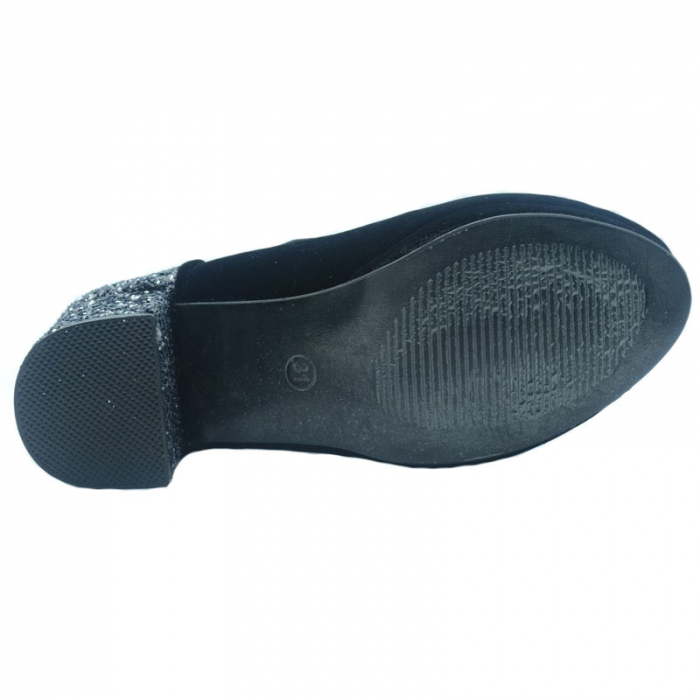 Pantofi cu toc pentru fete MRS M177-1, Negru [2]