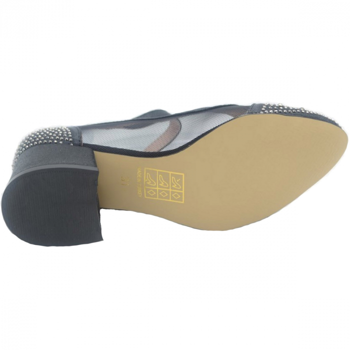 Pantofi cu toc pentru fete Mini Junior MJF6F-36, Negru [4]