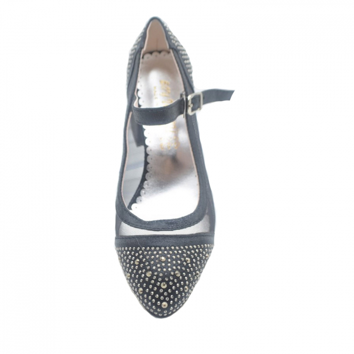 Pantofi cu toc pentru fete Mini Junior MJF6F-36, Negru [2]