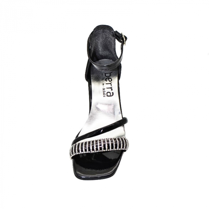 Sandale cu toc pentru fete Mini Junior PTC-MJ1, Negru [3]