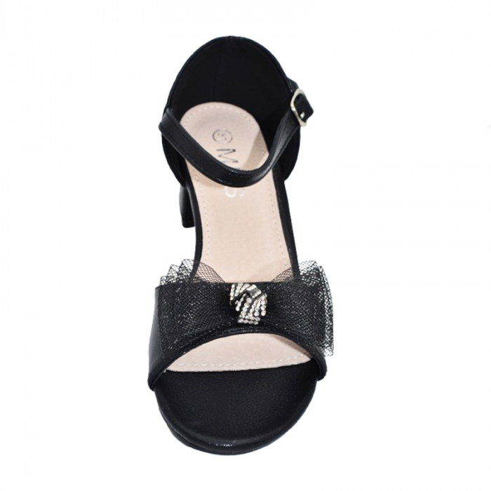 Sandale cu toc pentru fete MRS M-1051N, Negru [2]