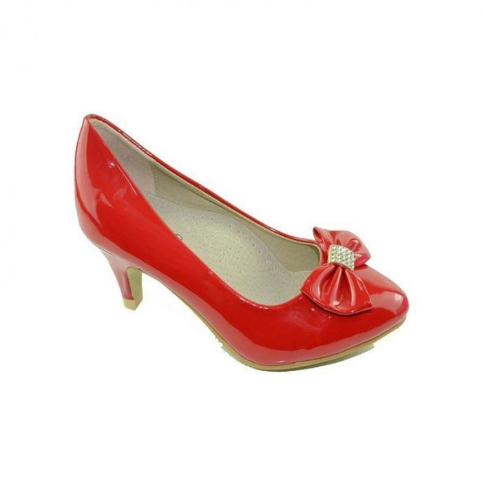 Pantofi cu toc pentru fete MRS M1288R-31, Rosu [2]