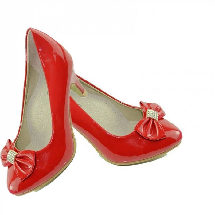 Pantofi cu toc pentru fete MRS M1288R-31, Rosu [3]