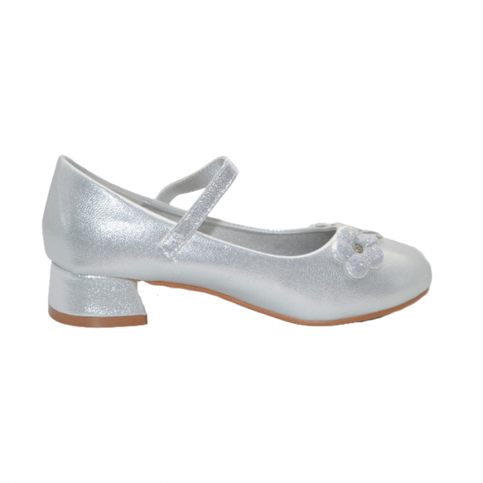 Pantofi cu toc pentru fete MRS M1529-1, Argintiu [3]