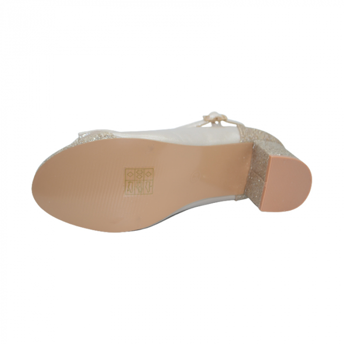 Pantofi cu toc pentru fete MRS M1530-2, Auriu [2]