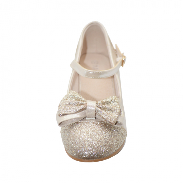 Pantofi cu toc pentru fete MRS M1530-2, Auriu [3]