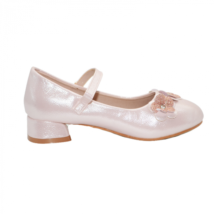 Pantofi cu toc pentru fete MRS M1529, Roz [3]