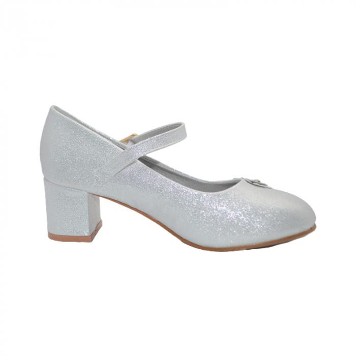 Pantofi cu toc pentru fete MRS M1531-2, Argintiu [3]