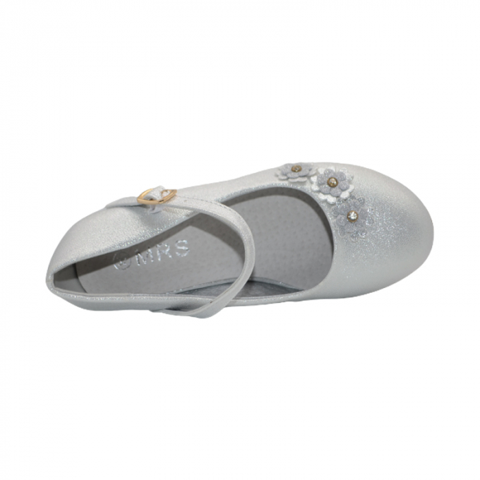 Pantofi cu toc pentru fete MRS M1531-2, Argintiu [4]