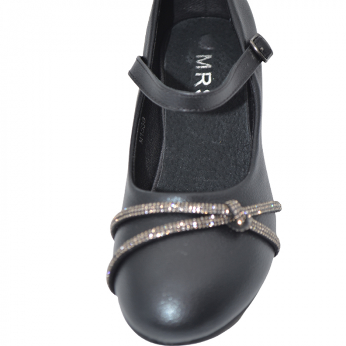Pantofi cu toc pentru fete MRS M1539N, Negru [3]