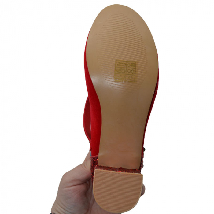 Pantofi cu toc pentru fete MRS M177RO, Rosu [3]