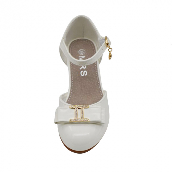 Pantofi cu toc pentru fete MRS M2024-12, Alb [3]