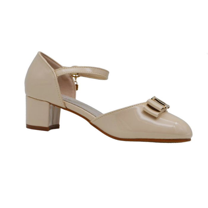 Pantofi cu toc pentru fete MRS M2024-12B, Bej [2]