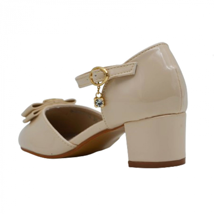 Pantofi cu toc pentru fete MRS M2024-12B, Bej [4]