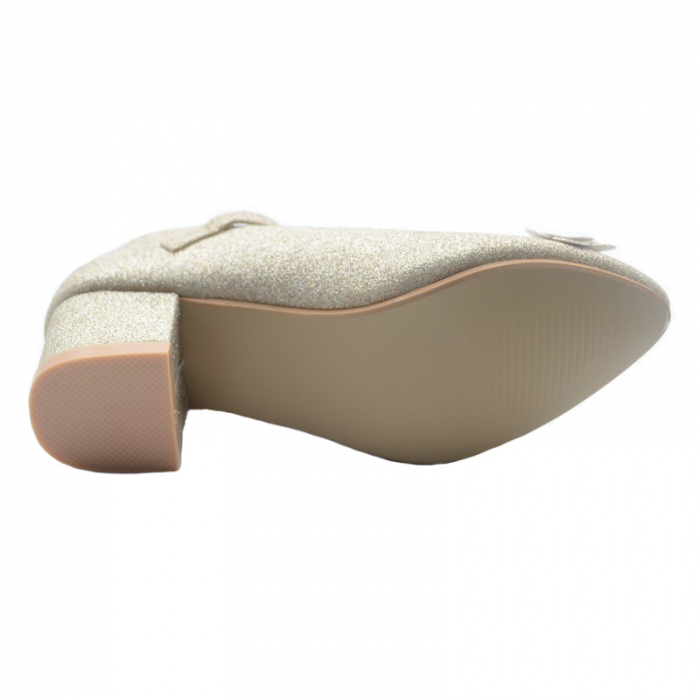 Pantofi cu toc pentru fete MRS M37-9A-32, Auriu [2]