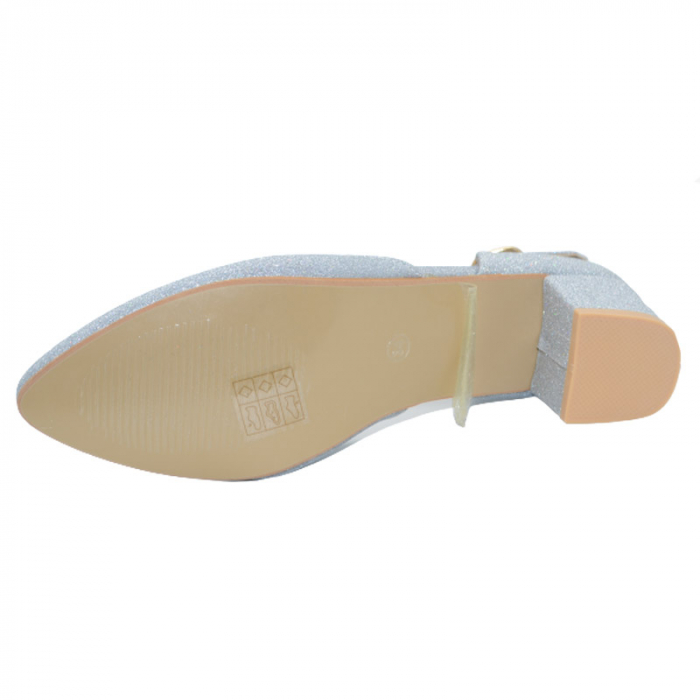 Pantofi cu toc pentru fete MRS M707-7AR, Argintiu [2]