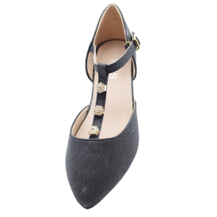 Pantofi cu toc pentru fete MRS M707-7N-31, Negru [3]