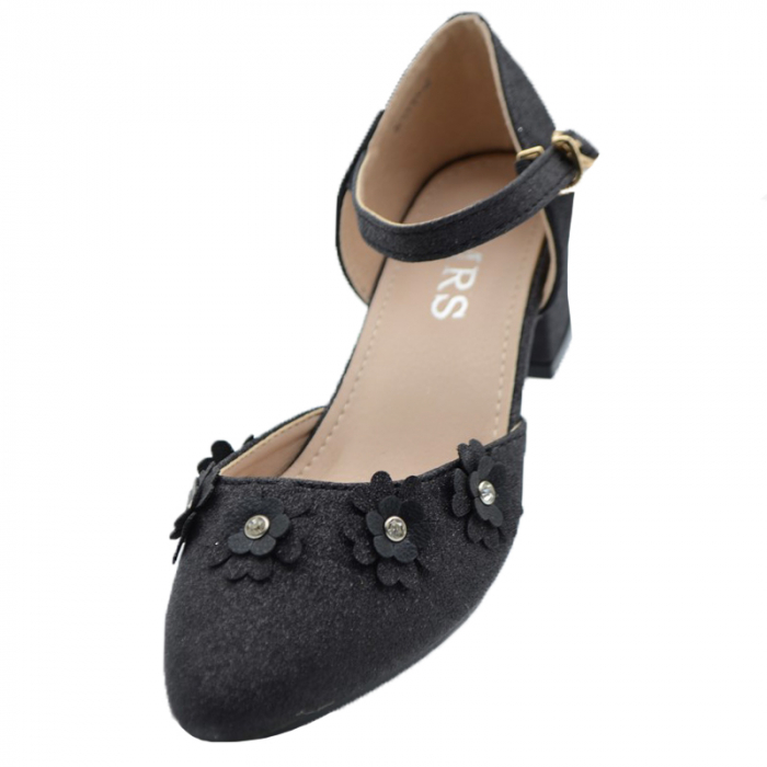 Pantofi cu toc pentru fete MRS M7070-4-30, Negru [2]