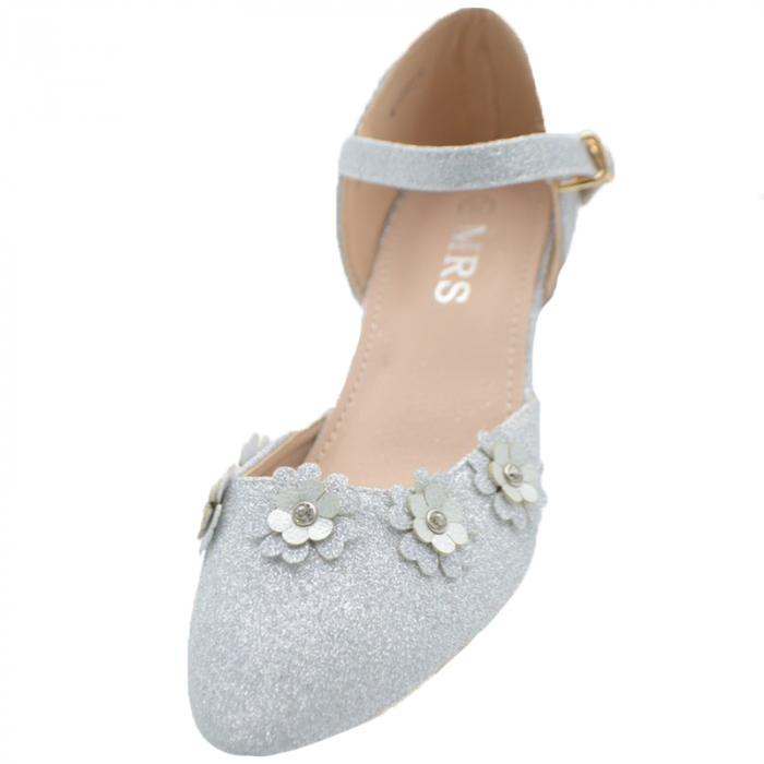 Pantofi cu toc pentru fete MRS M7070-4AR-32, Argintiu [2]