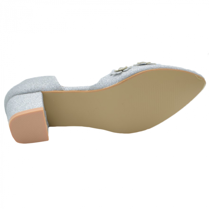Pantofi cu toc pentru fete MRS M7070-4AR-32, Argintiu [3]