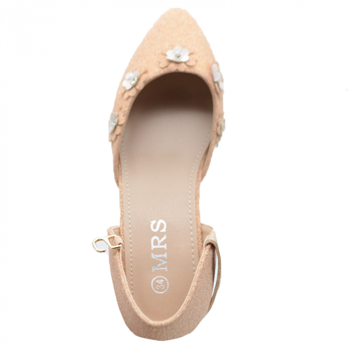 Pantofi cu toc pentru fete MRS R7070-4-30, Roz [4]