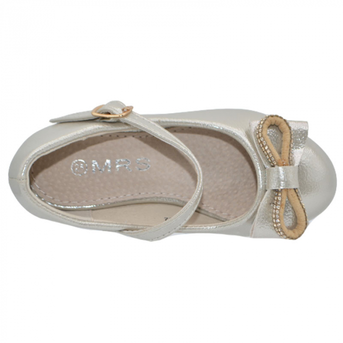 Pantofi cu toc pentru fete MRS R722, Auriu [3]