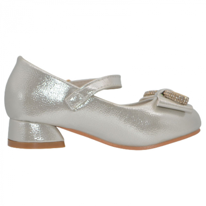 Pantofi cu toc pentru fete MRS R722, Auriu [2]