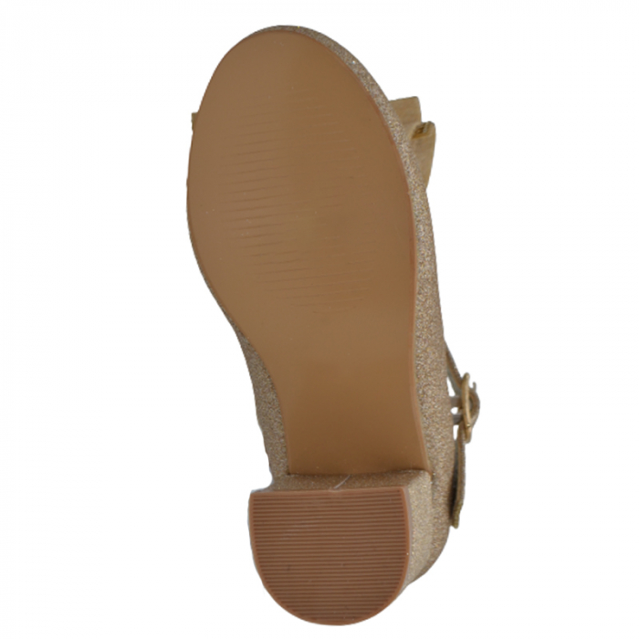 Pantofi cu toc pentru fete MRS R1538, Auriu [4]