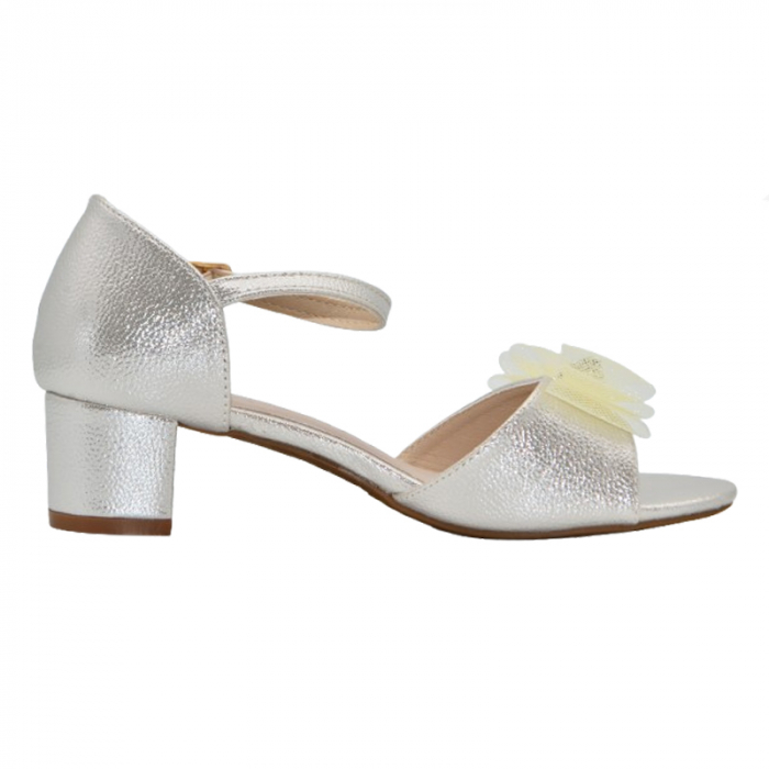 Sandale cu toc pentru fete MRS M-1051, Bej [3]
