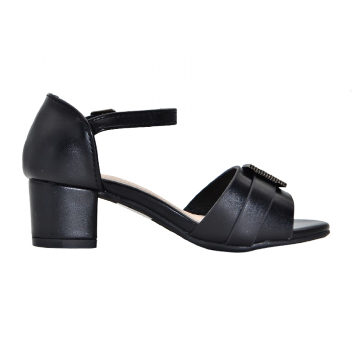 Sandale cu toc pentru fete MRS R-1052, Negru [3]