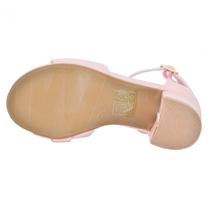 Sandale cu toc pentru fete MRS R-1052R, Roz [4]
