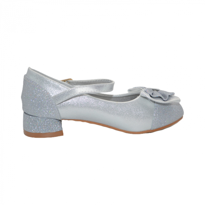 Pantofi cu toc pentru fete MRS R1509, Argintiu [3]