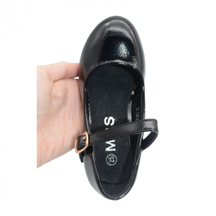 Pantofi cu toc pentru fete MRS R1532-N, Negru [3]