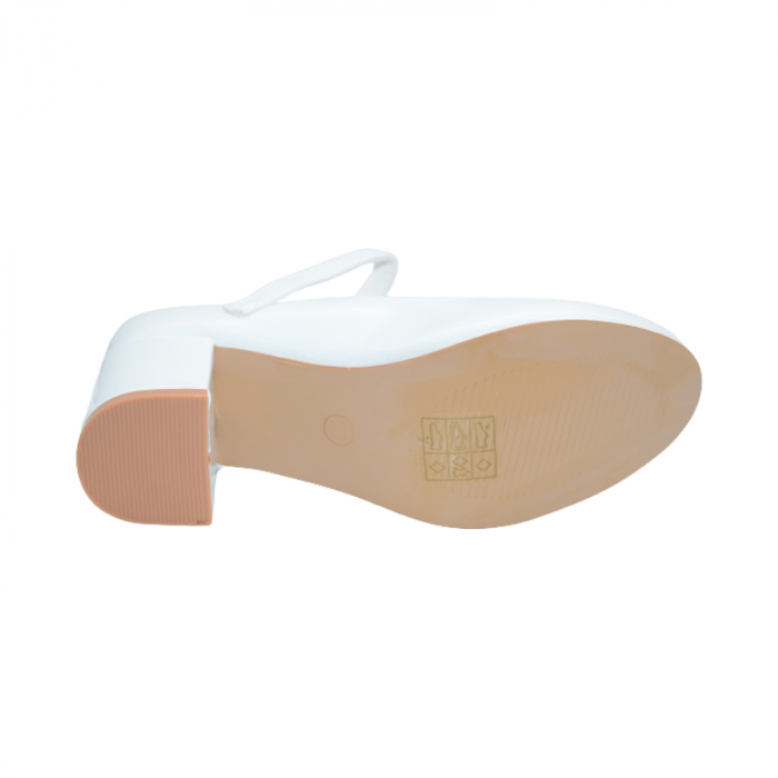 Pantofi cu toc pentru fete MRS R1532-1, Alb [2]