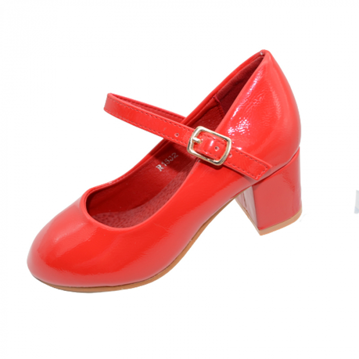 Pantofi cu toc pentru fete MRS R1532-R-25, Rosu [1]